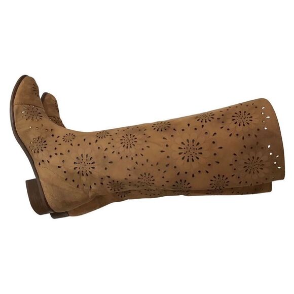 ANTHROPOLOGIE Bohemian Boots, , Suede, Tan, Size 7.5 (EU) 38 - Picture 12 of 13